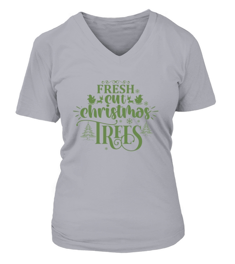 Fresh cut christmas trees 2 V-neck T-Shirt Woman