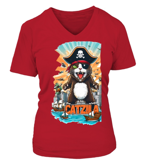 funny cat (6) V-neck T-Shirt Woman