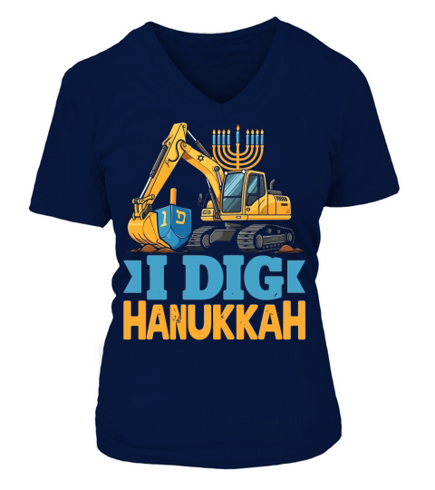 I Dig Hanukkah 02 V-neck T-Shirt Woman