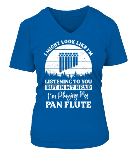 Pan Flute V-neck T-Shirt Woman