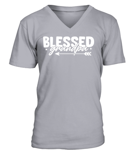 Blessed Grandpa V-Neck T-shirt