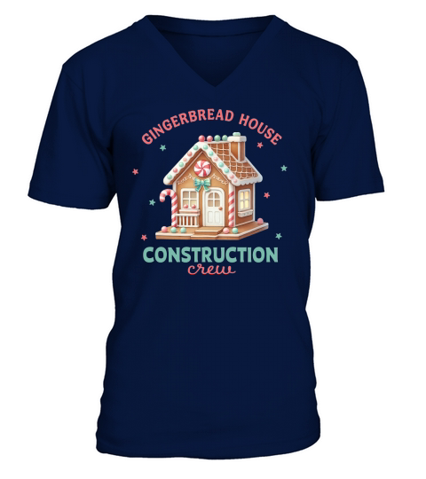 Gingerbread House V-Neck T-shirt