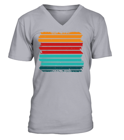 Vintage Retro Sunset (3) V-Neck T-shirt
