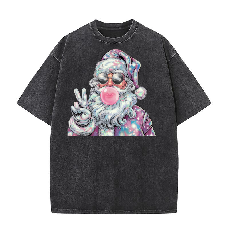Bubble gum santa 02 Washed T-Shirt