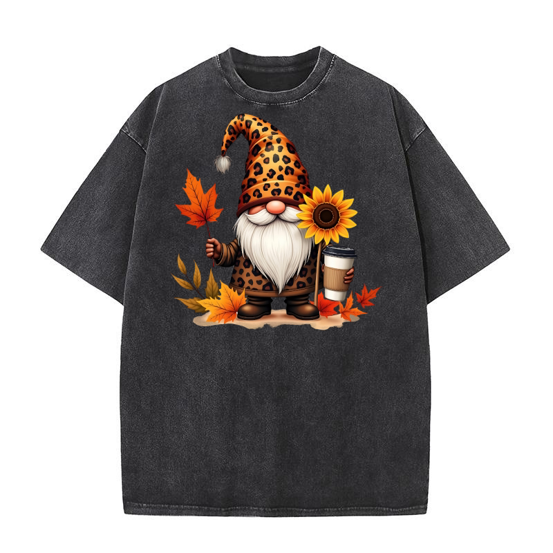 Gnome Sublimation Clipart 10 05 Washed T-Shirt