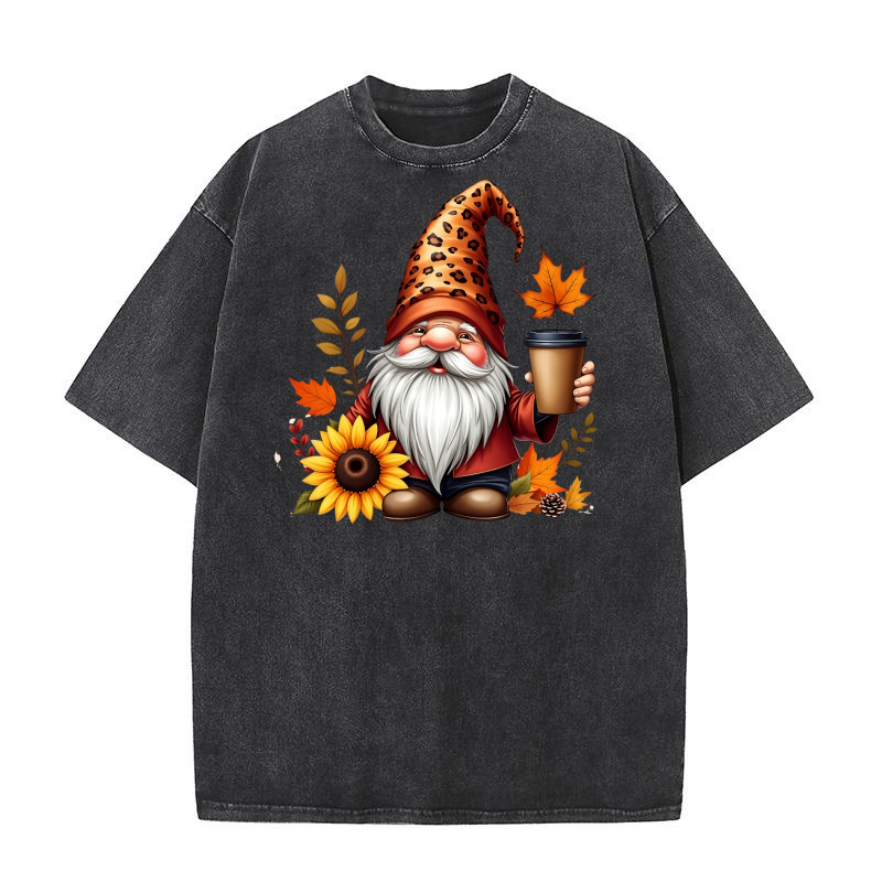 Gnome Sublimation Clipart 10 Washed T-Shirt