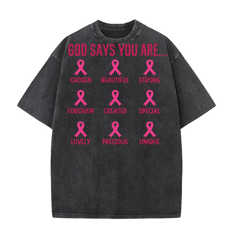 god says you are... Washed T-Shirt