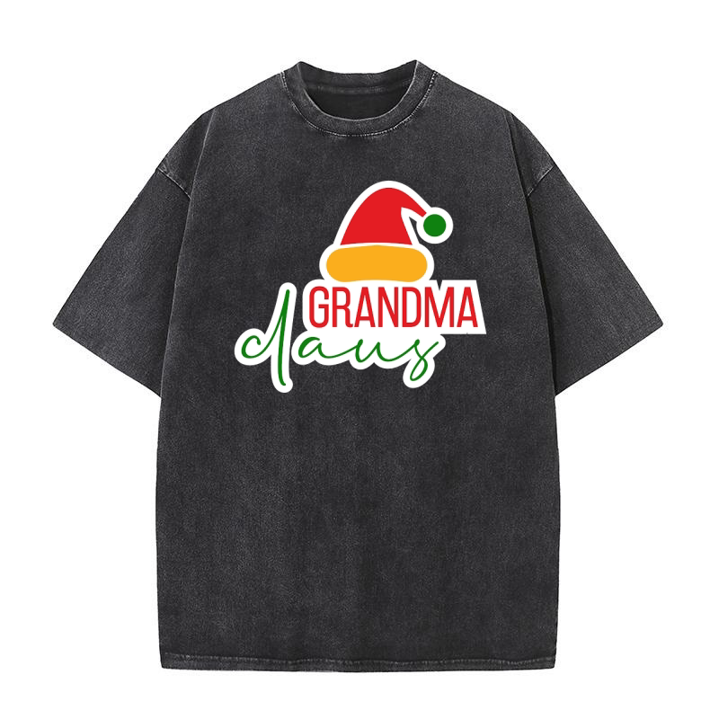Grandma Claus Washed T-Shirt