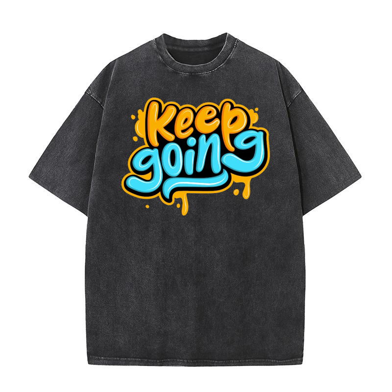 Keep going Washed T-Shirt