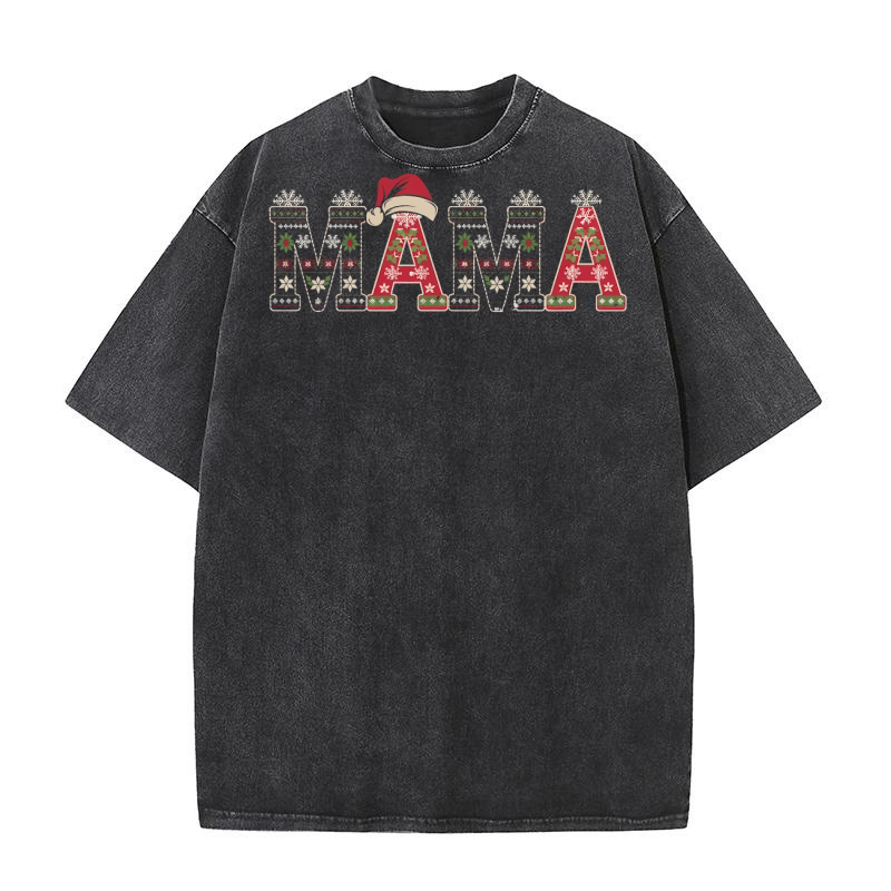 Mama christmas 4 Washed T-Shirt