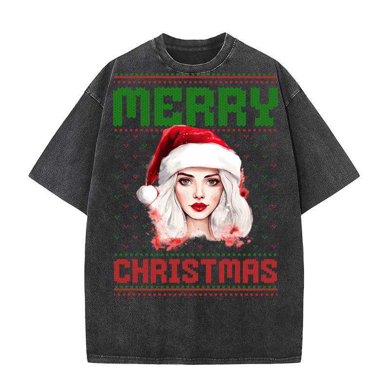 Merry christmas 59 57 Washed T-Shirt