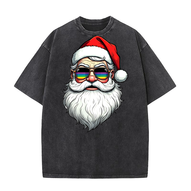 Not to day santa Christmas 6 Washed T-Shirt