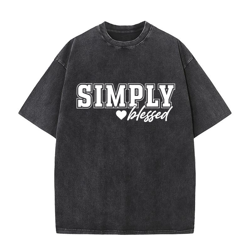 Simply Blessed 1 Washed T-Shirt