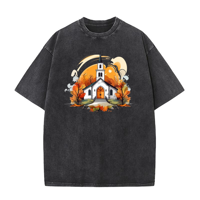 Thanksgiving Funny Turkey 26 Washed T-Shirt