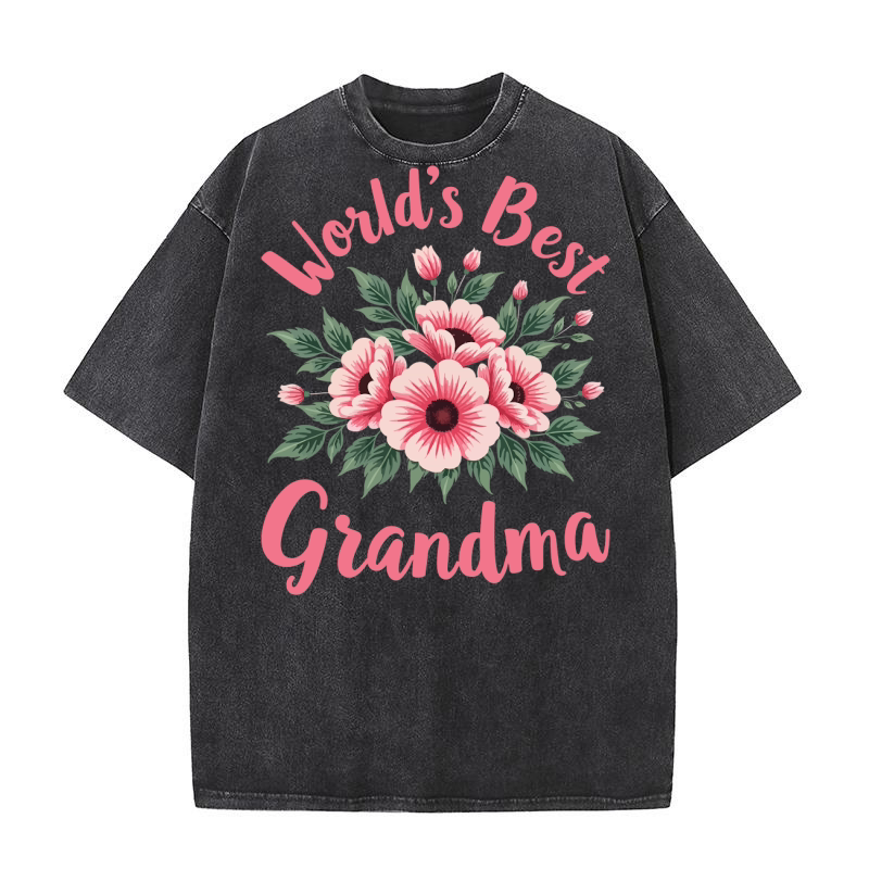 Worlds best grandma Washed T-Shirt