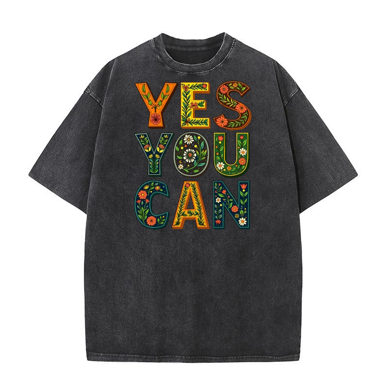 Yes You Can 11 Washed T-Shirt