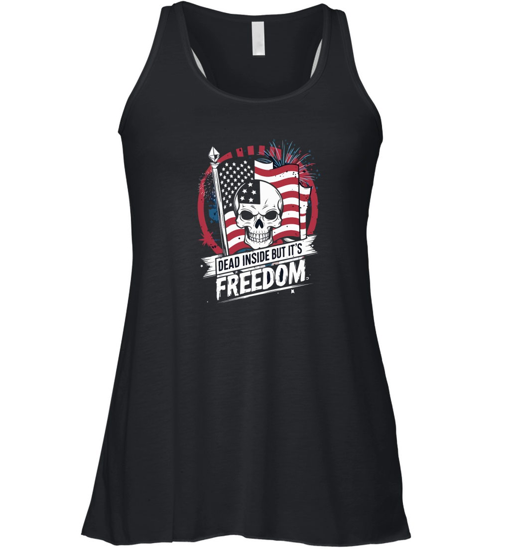 Dead Inside but Its Freedom 09 Women's Flowy Tank Top