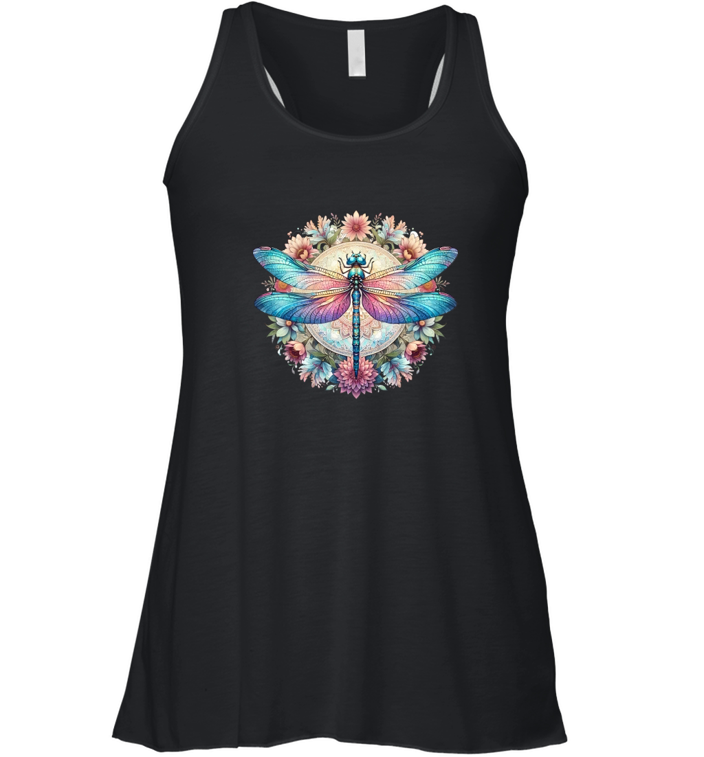 Dragonfly Mandala Yoga Women's Flowy Tank Top