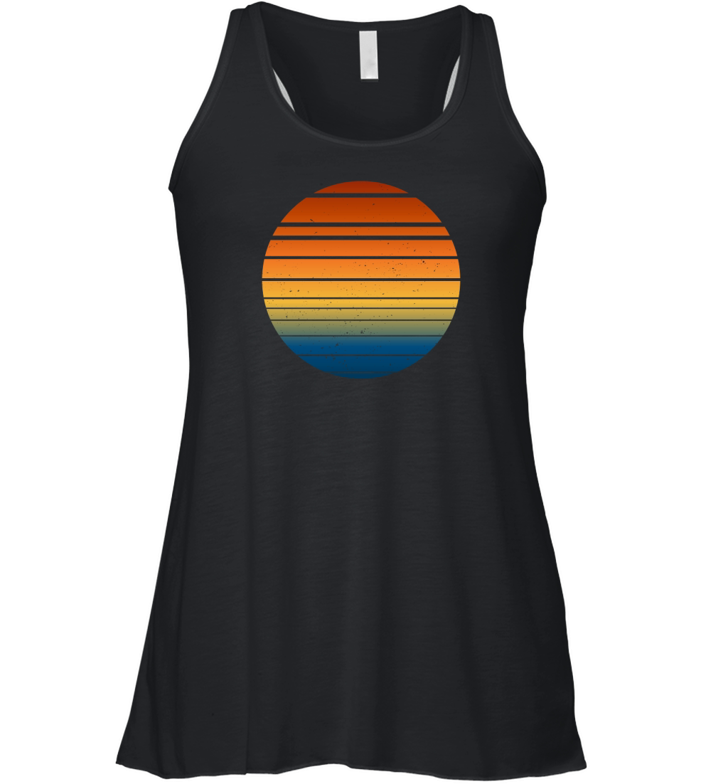 Vintage Retro Sunset (8) Women's Flowy Tank Top