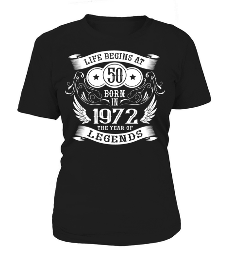 50th Birthday Gifts Vintage 1972 Birthday Women's T-Shirt