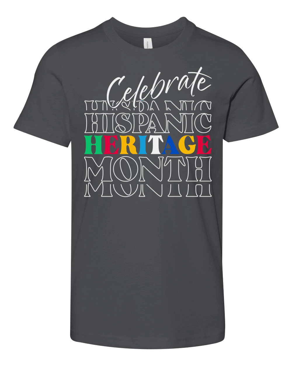 Celebrate Hispanic Heritage Month Youth Unisex Jersey Tee