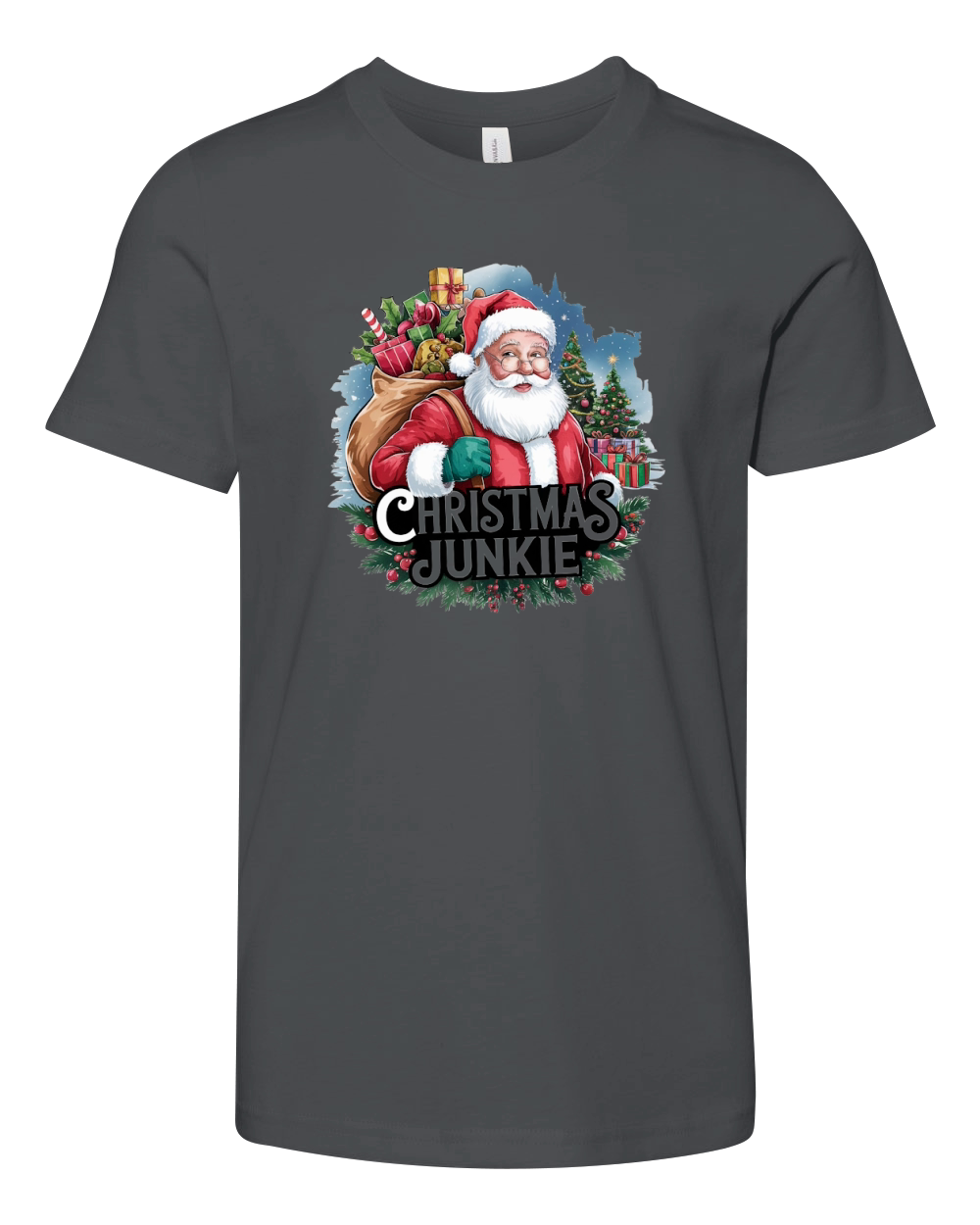 Christmas Junkie Youth Unisex Jersey Tee