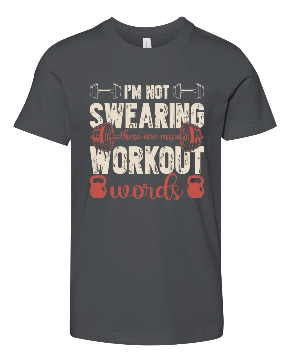 im not swearing these are my workout words Youth Unisex Jersey Tee