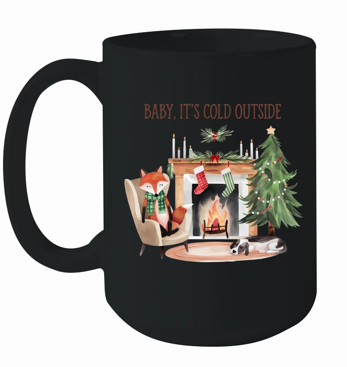 Baby Its Cold Outside Vintage Ceramic Mug