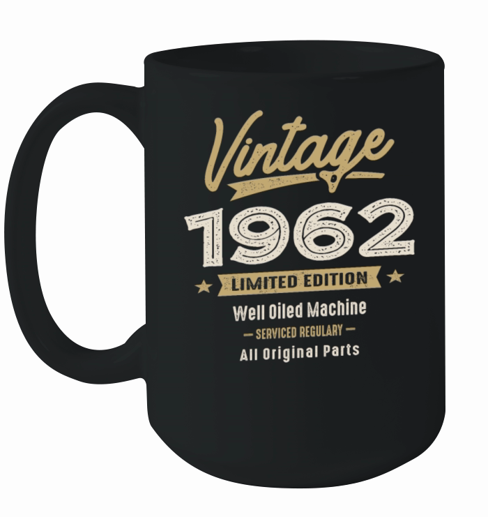 Vintage Born in 1962 - 60th Birthday Retro Classic Ceramic Mug