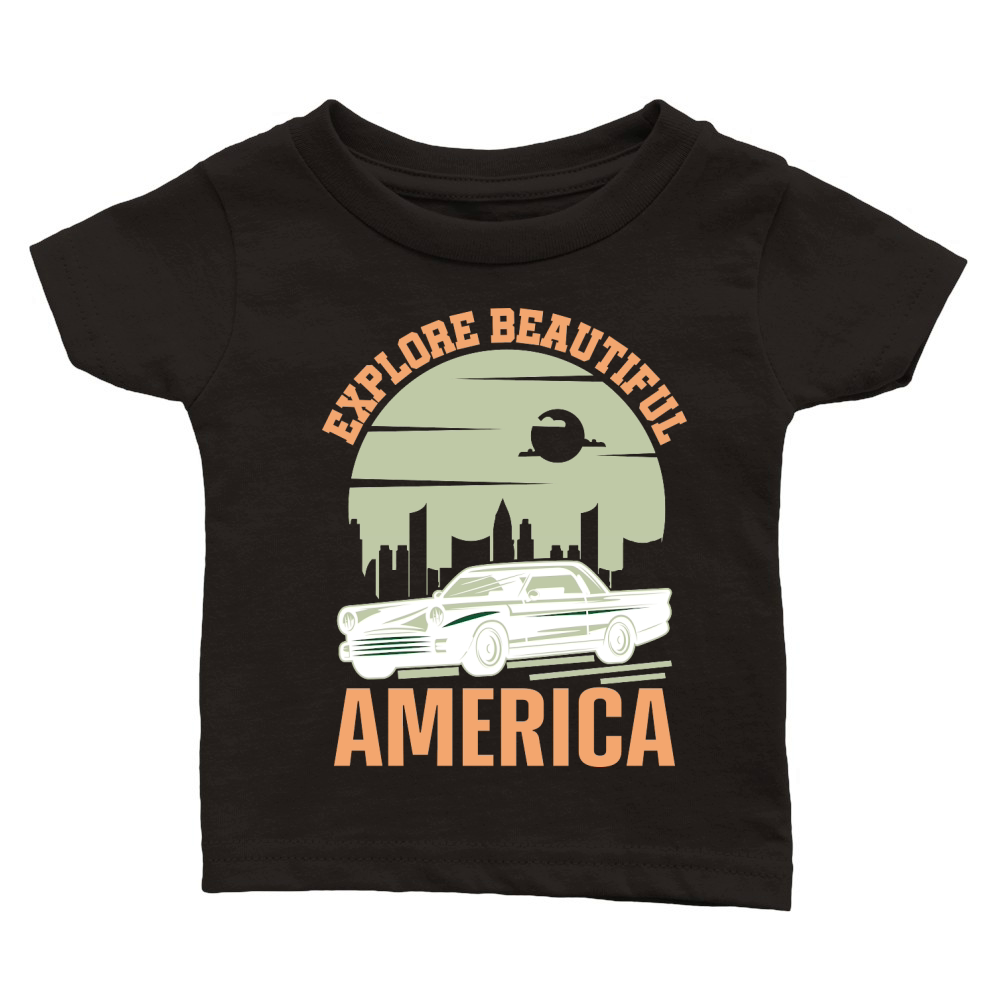 Hiking   Explore Beautiful America Classic Baby Crewneck T-shirt