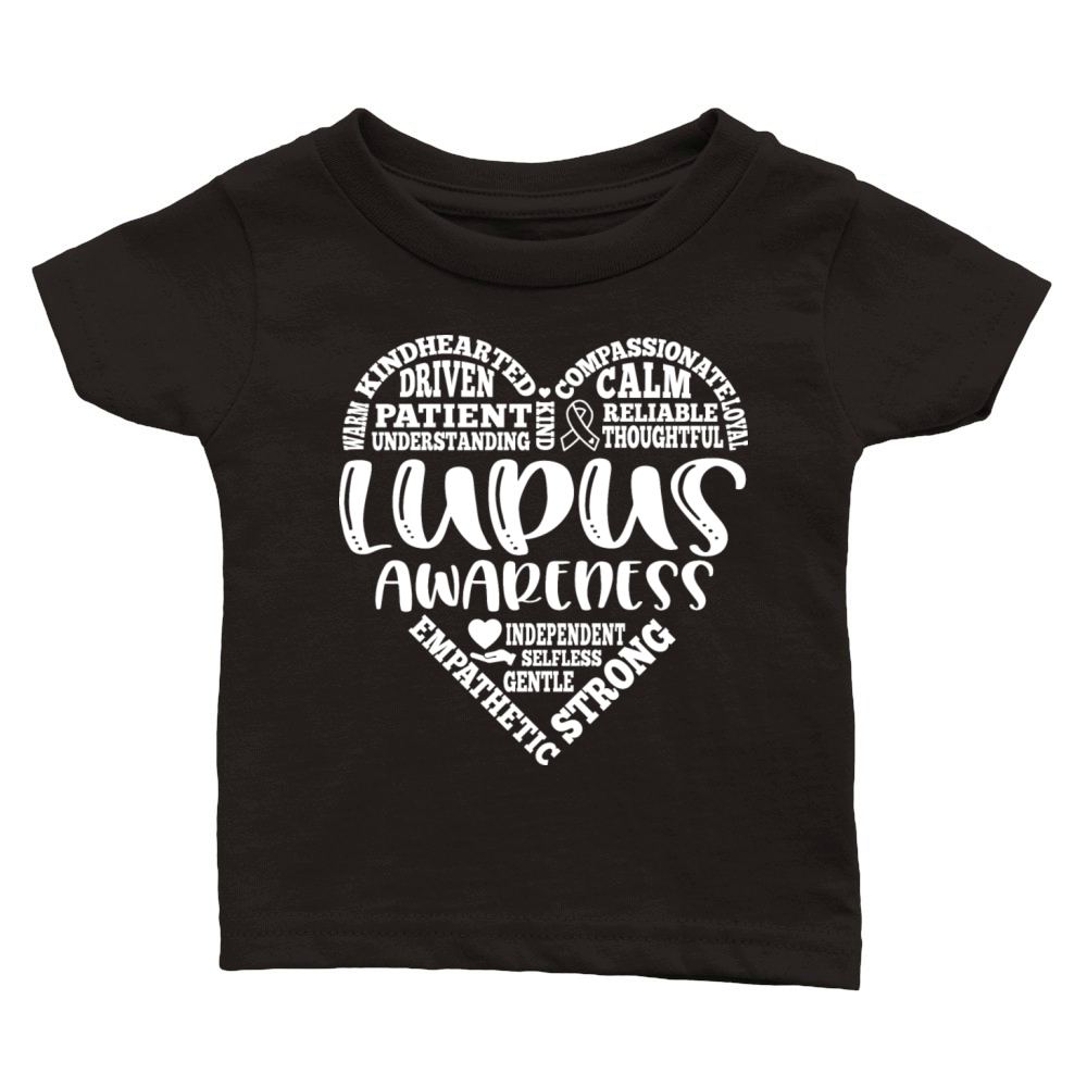 Lupus or Lupus awareness heart design Classic Baby Crewneck T-shirt