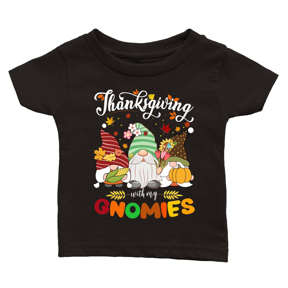thanksgiving with my gnomies Classic Baby Crewneck T-shirt