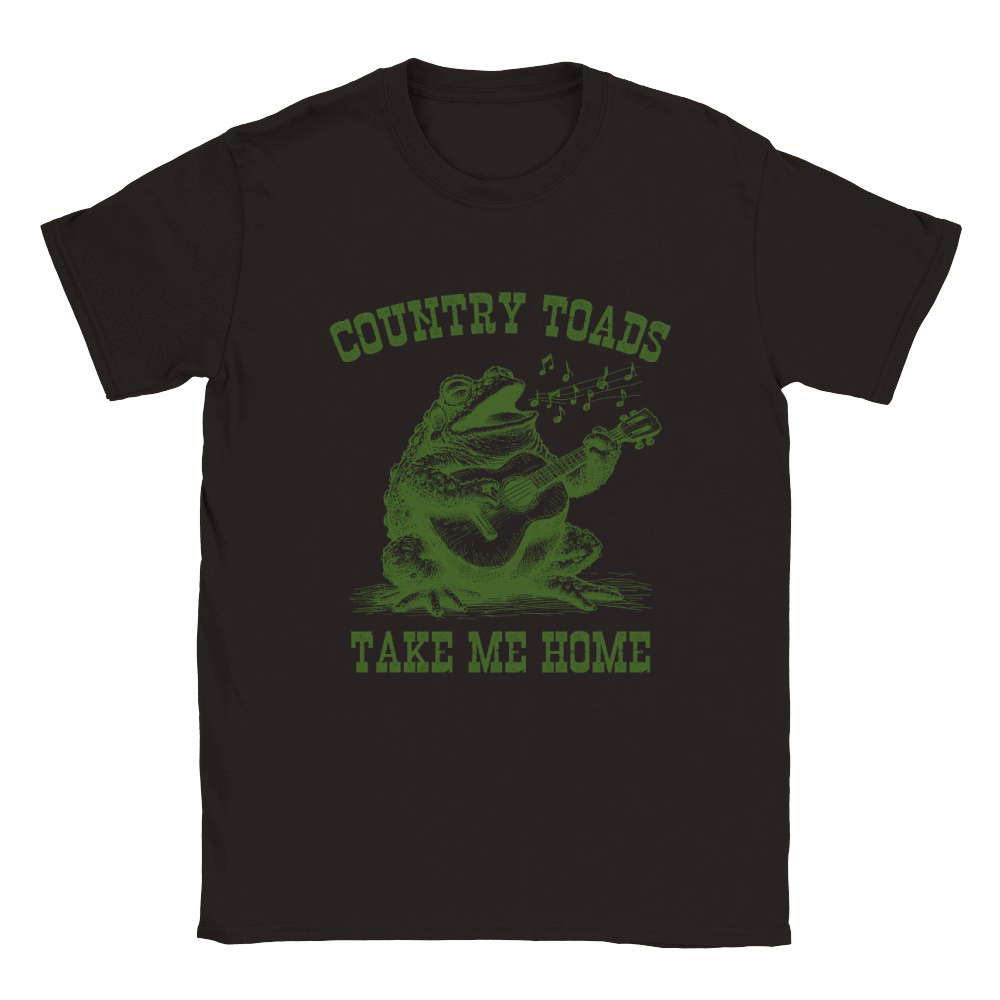 Country Toads Take Me Home L leaf Green Classic Kids Crewneck T-shirt
