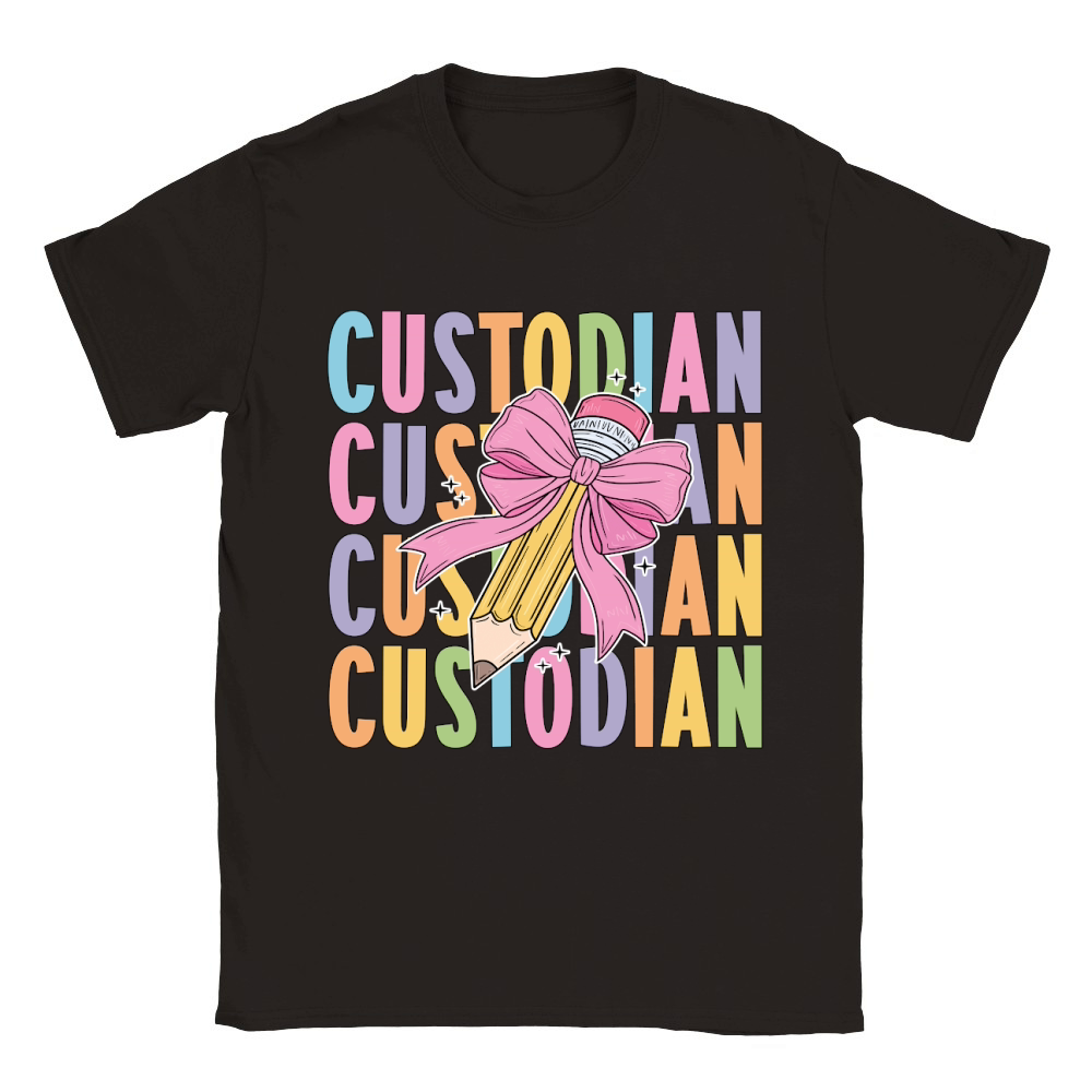 CUSTODIAN PENCIL Classic Kids Crewneck T-shirt