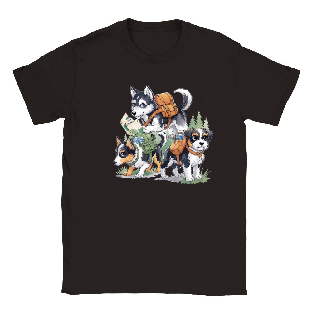 Dog Watercolor Bundle 10 Classic Kids Crewneck T-shirt