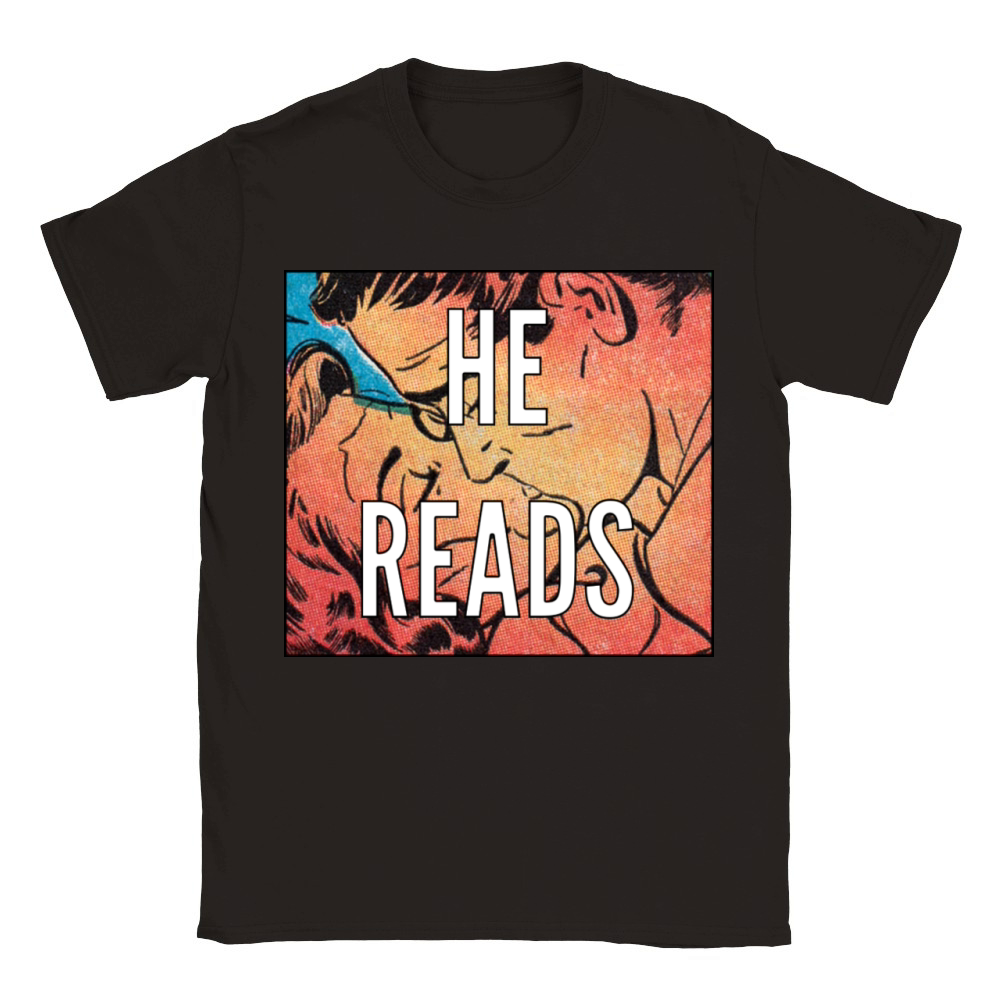 HE READS Classic Kids Crewneck T-shirt