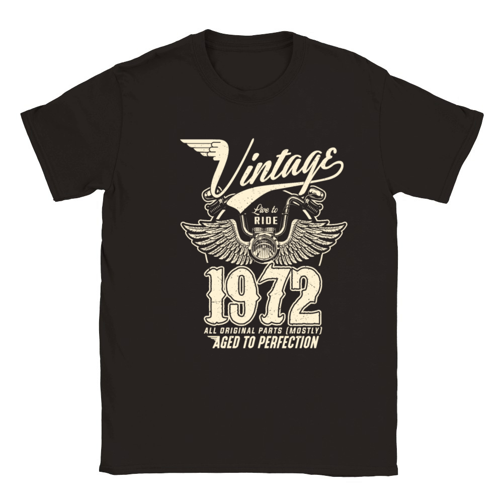 Vintage 1972 - 50 years old - 50th birthday gift Classic Kids Crewneck T-shirt