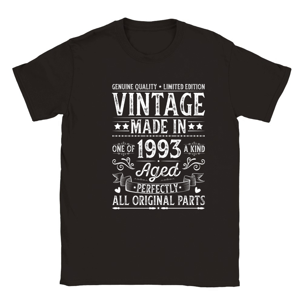 Vintage Made In 1993 Birthday Classic Kids Crewneck T-shirt