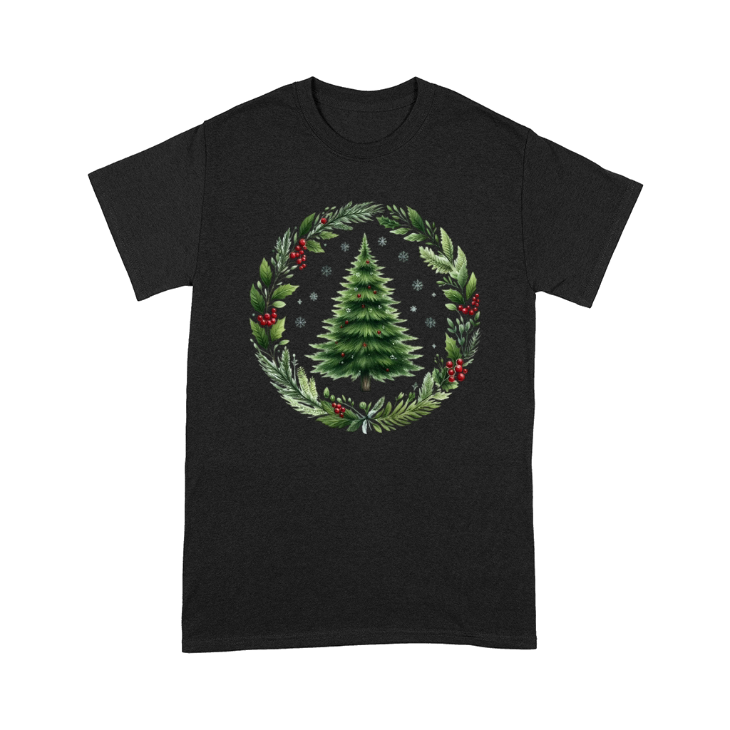 Watercolor Christmas tree Clipart 04 Comfort T-shirt