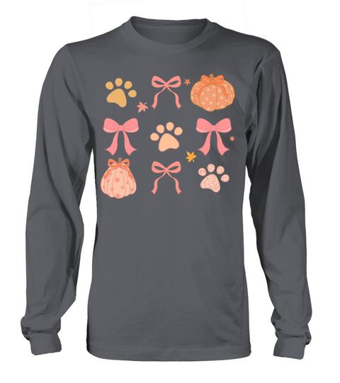 Fall Pumpkin Paw Long sleeved Unisex