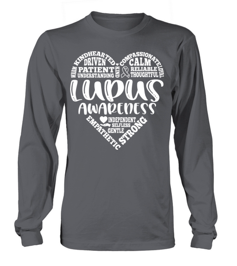 Lupus or Lupus awareness heart design Long sleeved Unisex