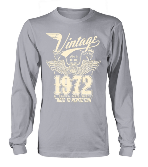 Vintage 1972 - 50 years old - 50th birthday gift Long sleeved Unisex