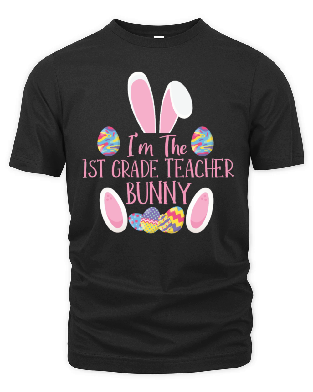 1st Grade Teacher Bunny Rabbit Easter Day Easter Organic Unisex T-shirt