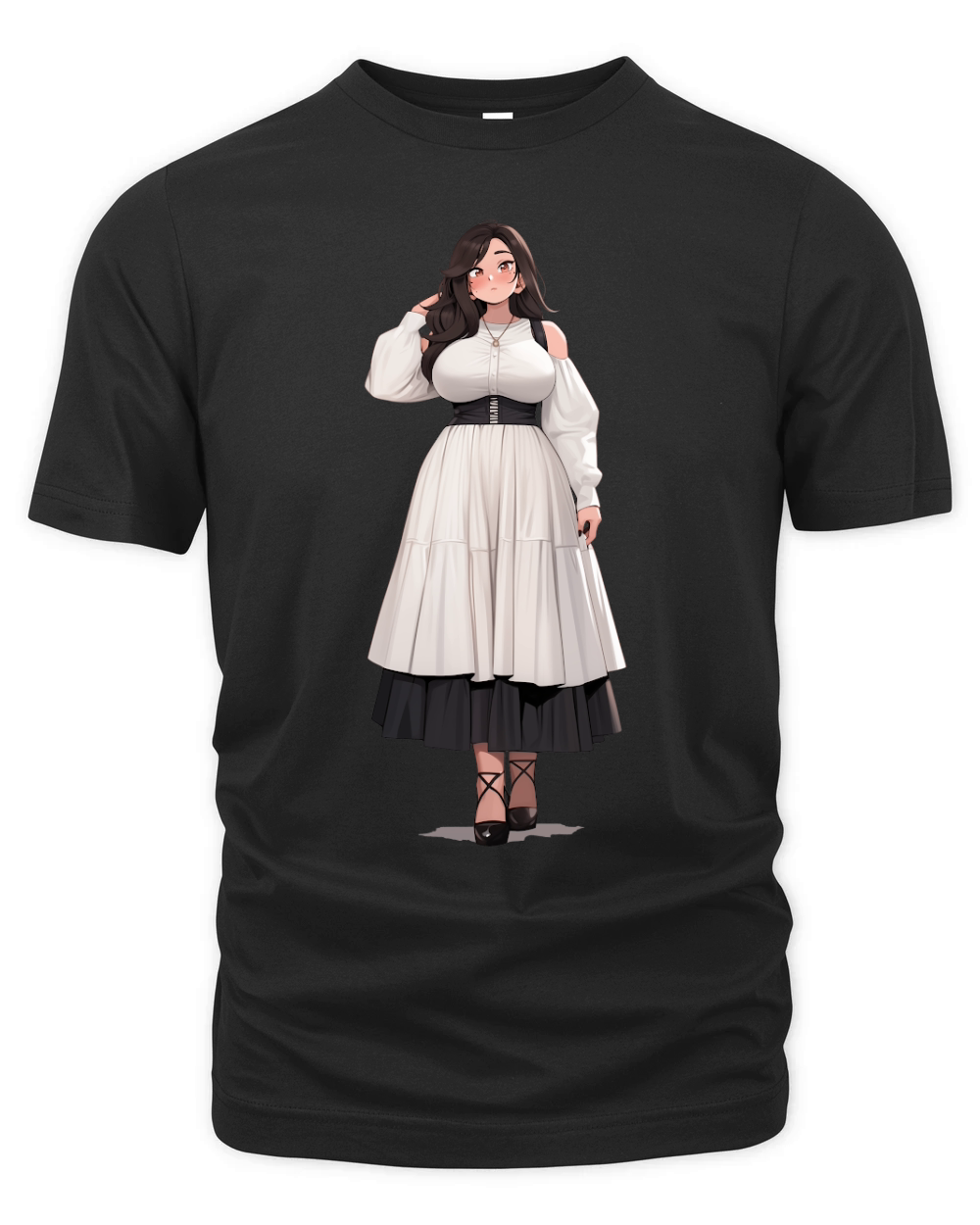 Beautiful Stunning Anime Girl Waifu Organic Unisex T-shirt