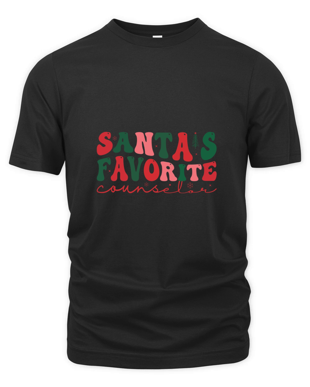 Christmas Counselor Santas Favorite (1) Organic Unisex T-shirt
