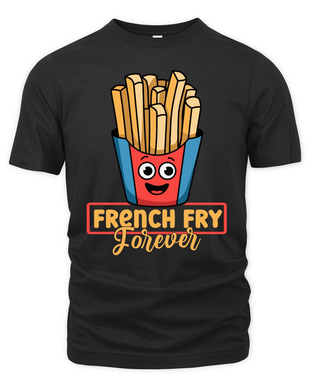 French Fry Forever Graphics Organic Unisex T-shirt