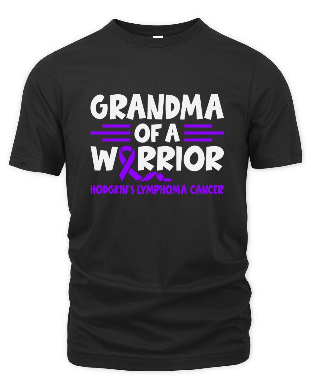 Hodgkins Lymphoma Cancer awareness Grandma of a warrior Organic Unisex T-shirt