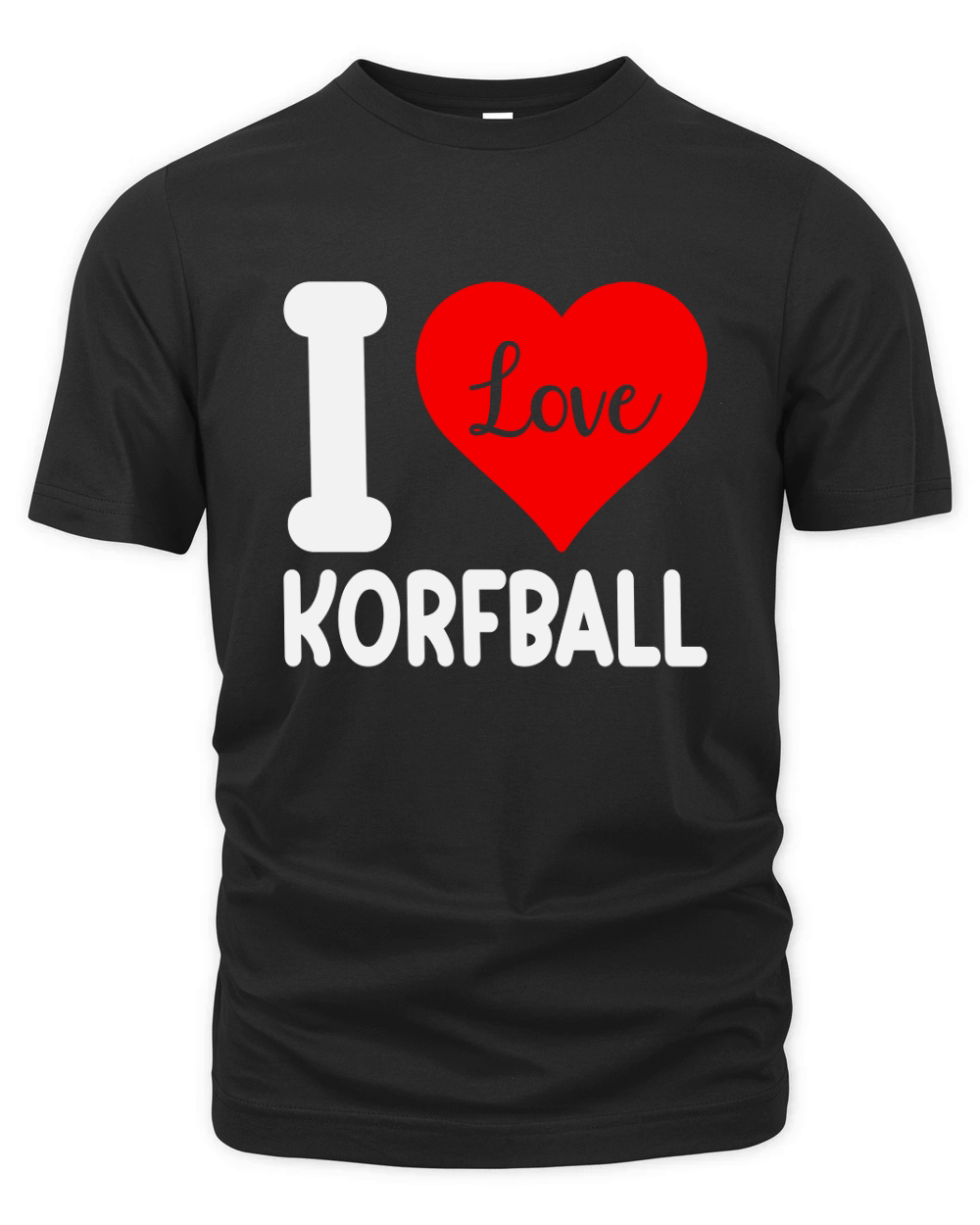 I Love Korfball Organic Unisex T-shirt