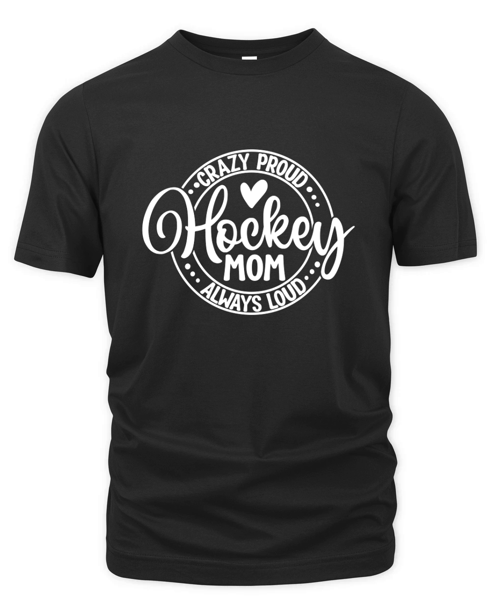 Loud Proud SVG Hockey Mom Organic Unisex T-shirt