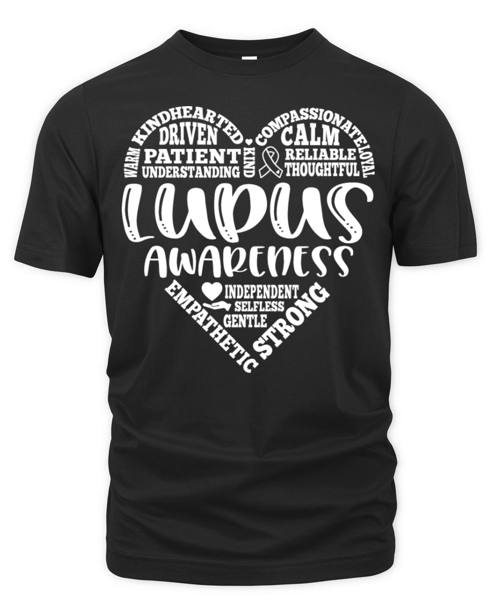 Lupus or Lupus awareness heart design Organic Unisex T-shirt